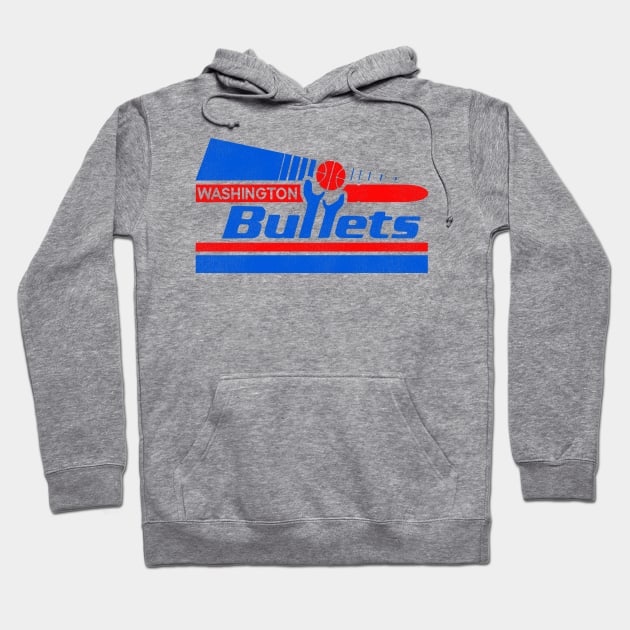 Defunct Washington Bullets Pennant 80s Pennant Hoodie by Defunctland